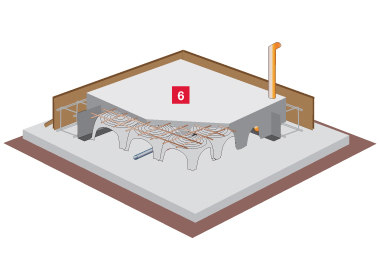 Method for creating under-floor cavities IGLU'®