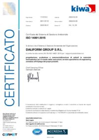 UNI EN ISO 14001 Daliform Group