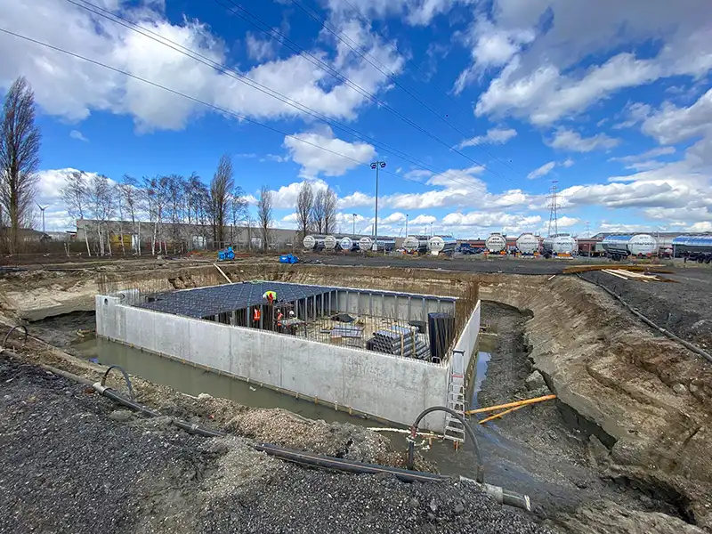 Cistern för brandbekämpningssystem