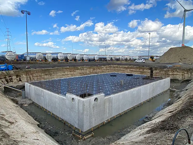 Cistern för brandbekämpningssystem